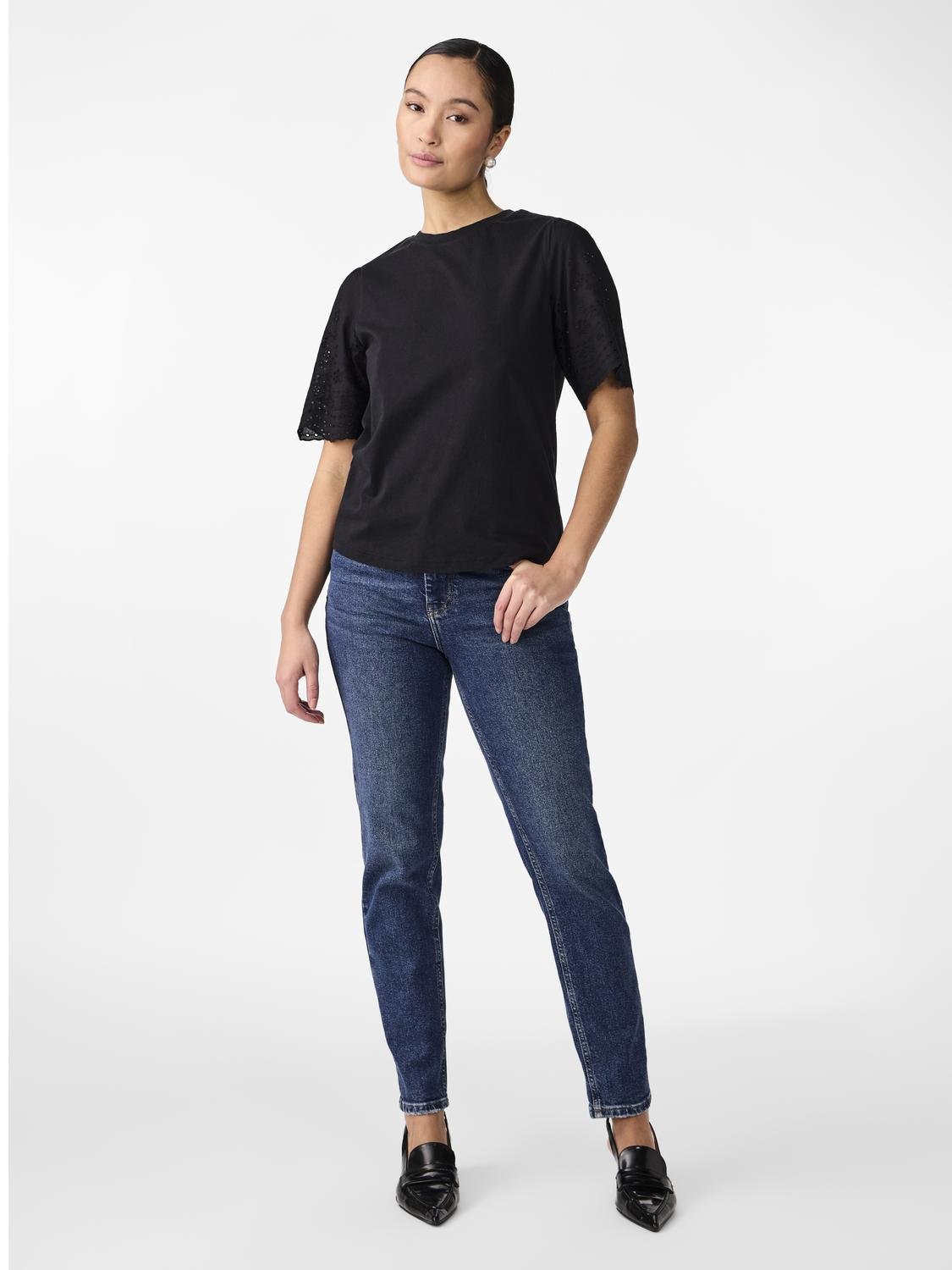 YASLEX T-Shirt - Black - VERO MODA & VILA Bergvik